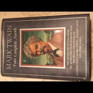 Mark Twain Four Complete Novels vintage hardcover book Tom Sawyer Huckleberry Fi